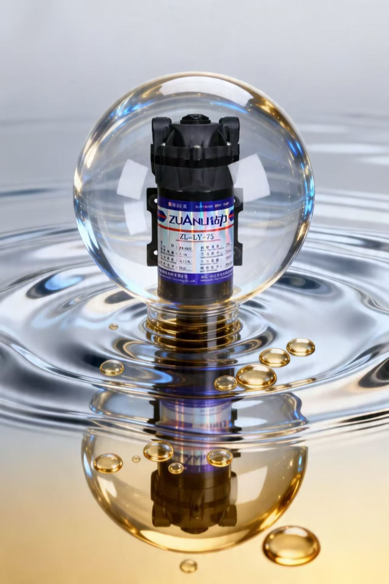 Pompe de surpression RO pour purificateur d'eau 75 GPD