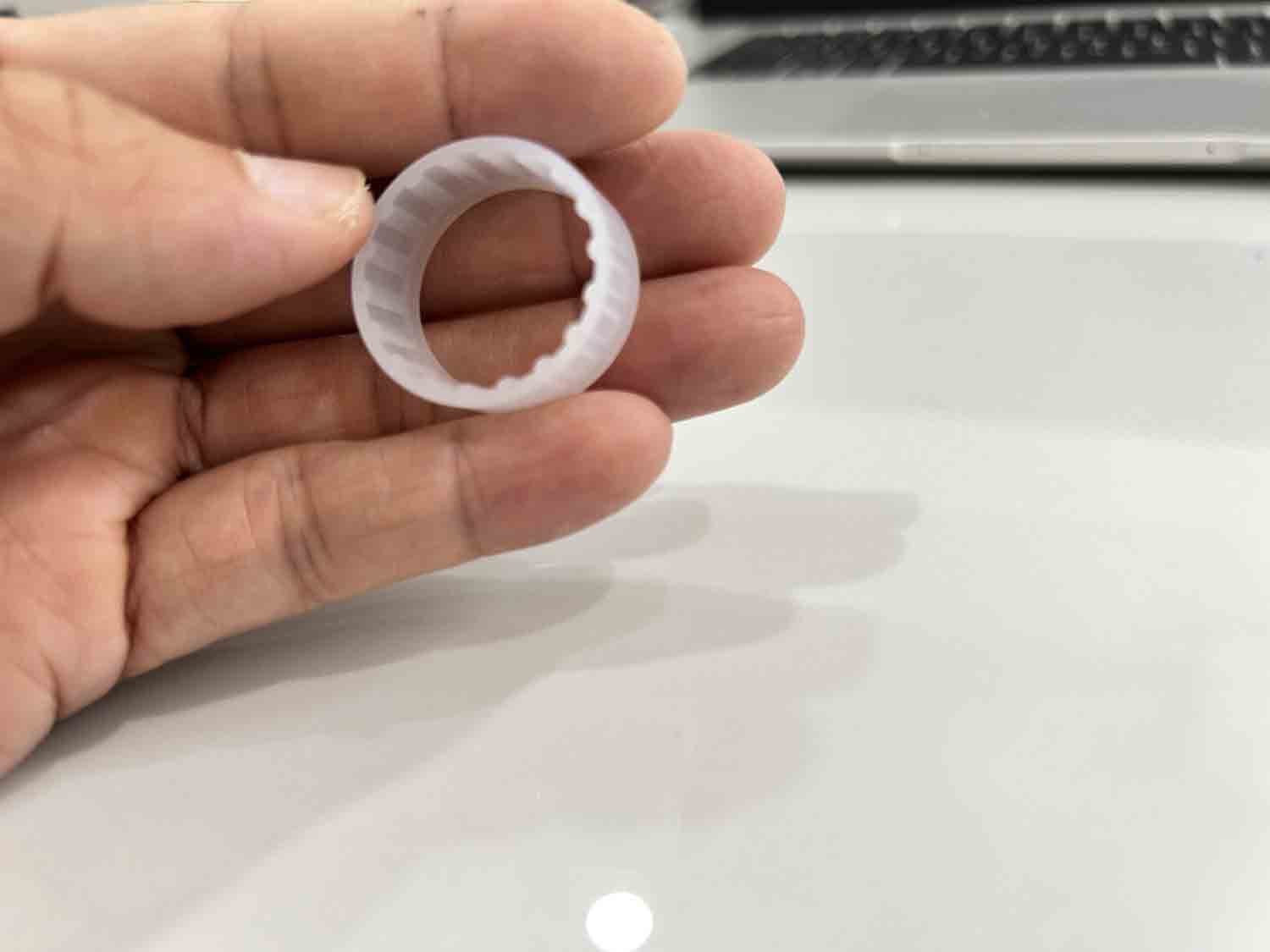 Base de sièges en silicone de précision - Tolérance 0,05 mm (translucide blanc)