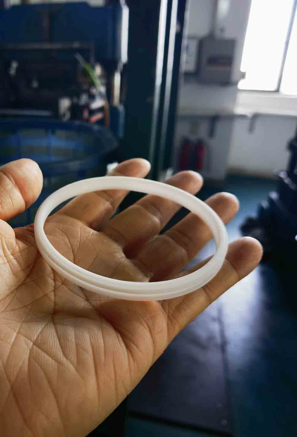 Joint de lampe automobile en silicone premium (blanc laiteux)